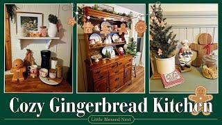 Cozy GINGERBREAD KITCHEN | Christmas 2024 kitchen decorate with me