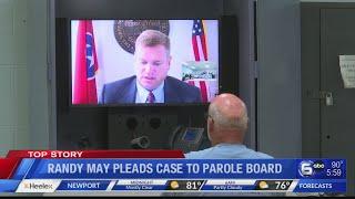 Randy May pleads case to parole board