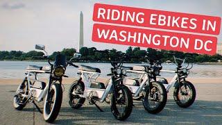 Electric Bike Group Ride in DC! (feat. the Bandit eMoped, District Nomads, and DCESK8)