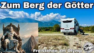 #247 zum Berg der Götter, Freistehen am Olymp, Traumstrand