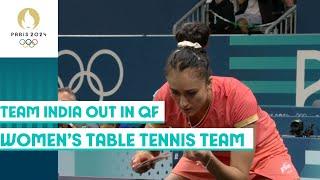 Germany beat India in women’s table tennis team quarter-final  | Paris 2024 highlights