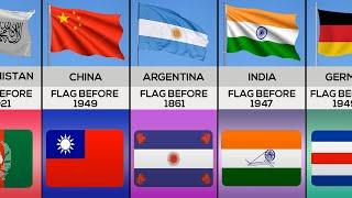 Old Flags From Different Countries