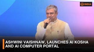 India's Union IT Minister, Ashwini Vaishnaw, launches AI Kosha and AI Computer Portal | DD India