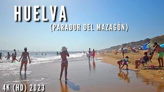  HUELVA PARADOR DE MAZAGÓN BEACH Spain(2023)| Walking Tour (4k) HD videos.ASMR walkingtour 