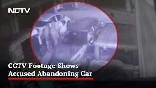 Delhi Car Horror: CCTV Footage Shows Accused Abandoning Car After Accident