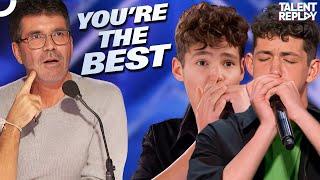 Brothers Gage WOWs with Harmonica Skills on AGT! | America's Got Talent