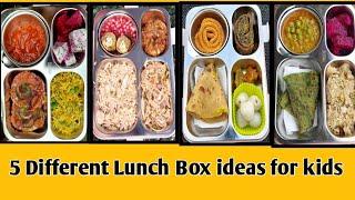 5 School Tiffin Ideas For Kids l Lunch Box Ideas  l