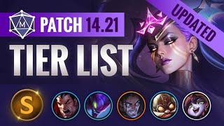 UPDATED TIER LIST for Patch 14.21 Split 3! | League of Legends