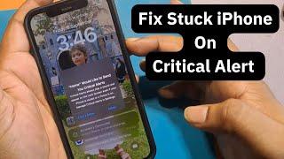 home would like to send critical alerts frozen iphone || Fix Stuck iPhone On Critical Alert