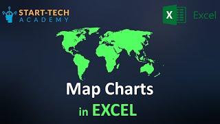 How to create map charts in Excel | Excel Map charts | Start-Tech Academy #excel