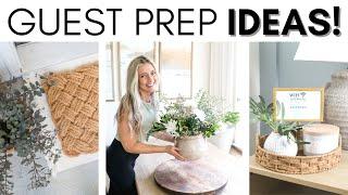 GUEST PREP IDEAS || DECORATING CLEANING AND FOOD PREP || HOSTING IDEAS