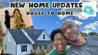 NEW HOME UPDATES | HOUSE TO HOME VLOG - CHRISTMAS DECORATE SPEND DAY