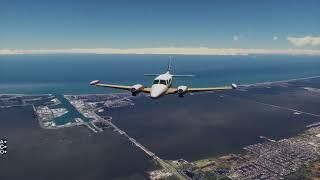 KCOI Merritt Island, FL to KSAV Savannah, GA in the PA-31T Piper Cheyenne in X-Plane 12