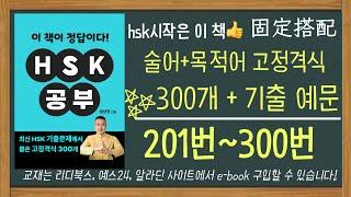 HSK공부 이 책이 정답이다! 원어민 녹음 201번—300번 #固定搭配 #hsk #중국어공부