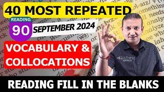 40 Vocabulary for Reading Fill in Blanks Sep 24 | Edutrainex PTE