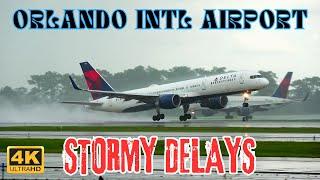 #4K STORMY DELAYS | ORLANDO INT'L AIRPORT #aviation #new #plane #best #popular #airport