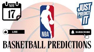 NBA PREDICTIONS 11/17/2024 - FREE PICKS - BASKETBALL ALL GAMES + BONUS PROP BET