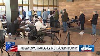 Thousands in St. Joseph County voting ahead of November election