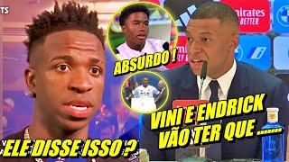 ESPANHA PAROU ! VINI JR NÃO ESPERAVA ISSO EM APRESENTAÇÃO DE MB4PPÉ E MAIS