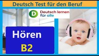 B2 Prüfung - Deutsch test für den Beruf B2 - mit Lösungen- Hörvestehen