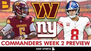 How The Commanders Can DESTROY The New York Giants: Washington Commanders Week 2 Preview