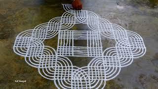 Puratasi madham Rangoli / design padi kolam / Friday muggulu