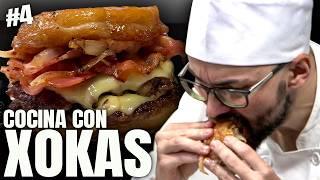 ¡HAGO la SMASH BURGER de ÓSCAR de LA CAPITAL!  ¡con DONUTS!  #4 | COCINANDO con XOKAS ‍