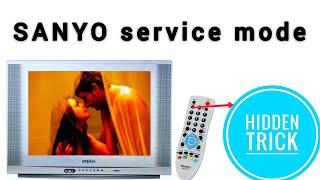 SANYO crt tv service mode