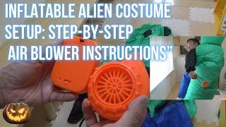 Inflatable Alien Costume Setup: Step-by-Step Air Blower Instructions #alien #howto #halloween #setup