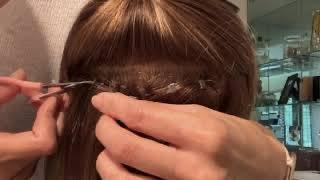 How to remove hand-tied beaded weft hair extension