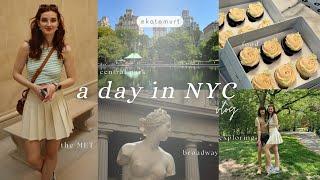 NYC travel VLOG | day 1 | central park, broadway, food and exploring the city