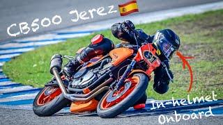 CB500 Madness at Jerez - Adam Shelton - In-helmet Onboard - 2:02.27