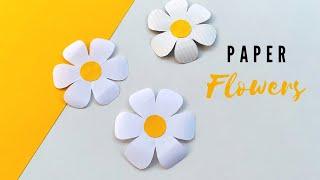 Easy & Beautiful Paper Flowers | DIY 1Min Paper Flower | Easy Paper Crafts for Kids #paperdaisy