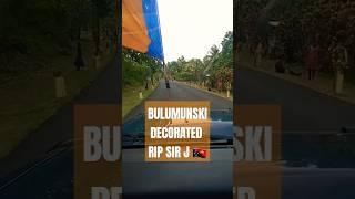 Villages along the Bulumunski Highway decorated the highway. RIP Sir Julius Chan. 