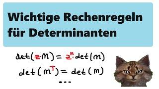 Alle wichtigen Rechenregeln Für Determinanten erklärt an einfachen Beispielen