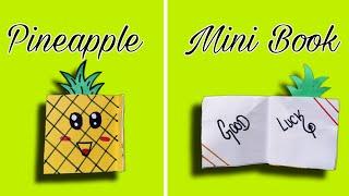 Pineapple Notebook Making |Easy Hand Crafting |Sister's Arts And Crafts