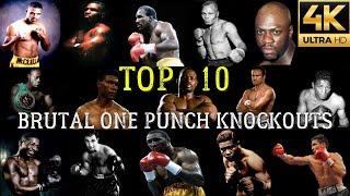 Top 10 Brutal One Punch Knockouts - 4K Ultra HD