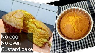 #AKSHATASANGAMESH Custard cake || cake without oven || eggless cake