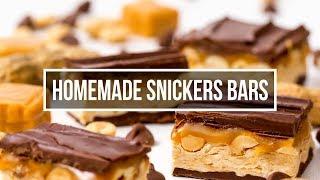 Homemade Snickers Bars