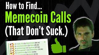 Memecoin Calls (That Don't Suck)  || Memecoin Alpha Calls 