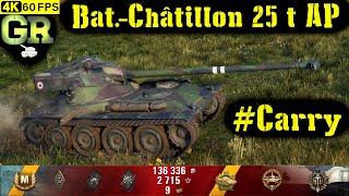 World of Tanks Bat.-Châtillon 25 t AP Replay - 7 Kills 7.5K DMG(Patch 1.4.1)