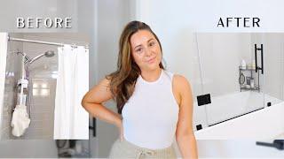 REVEALING MY BATHROOM MAKEOVER! - Minimal Style & Condo/Apartment Tips