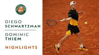 Diego Schwartzman vs Dominic Thiem - Viertelfinale Highlights | Roland-Garros 2020