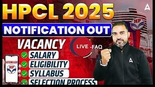 HPCL Junior Executive 2025 Notification OUT Vacancies  | Salary , eligibility , selection process