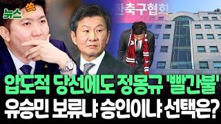 [뉴스쏙] 정몽규 축구협회장 4연임 성공했지만 '최종 승인'은 유승민 손에…고심 중｜배드민턴협회는 소송전 돌입 / 연합뉴스TV (YonhapnewsTV)