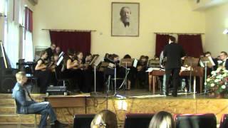 Russian folk song "The shining moon". Dmitry Kalinin`s arr.