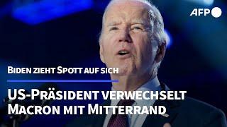 Biden sorgt mit Versprecher für Spott im Netz | AFP