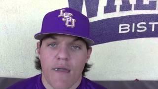 Behind the plate or anywhere else, LSU senior Kade Scivicque is ready to chime in this season | Vide