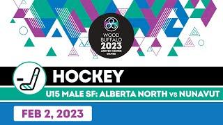 2023 AWG U15 Male Hockey  Semi-Final: Nunavut vs Alberta North [Feb 2, 2023]