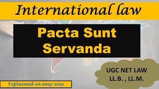 Pacta Sunt Servanda || International Law ||